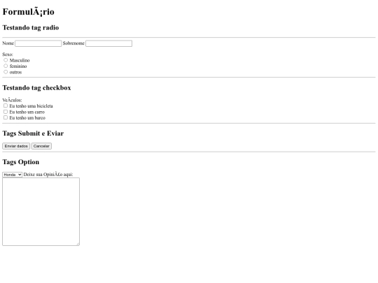 Prof Sandro/formularios screenshot