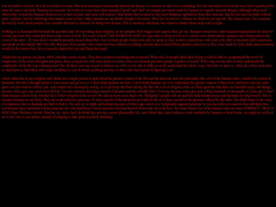 Beliefs screenshot