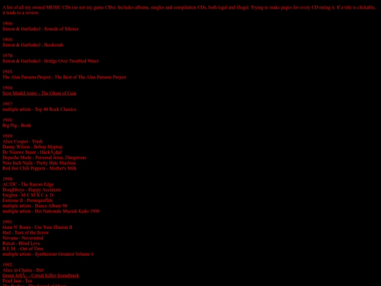 CDs screenshot