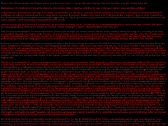 Democracy screenshot