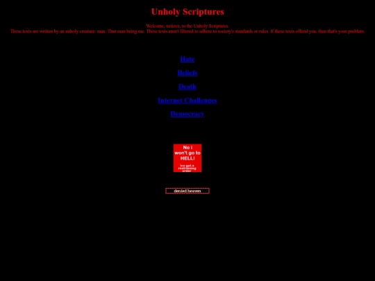 Unholy Scriptures screenshot