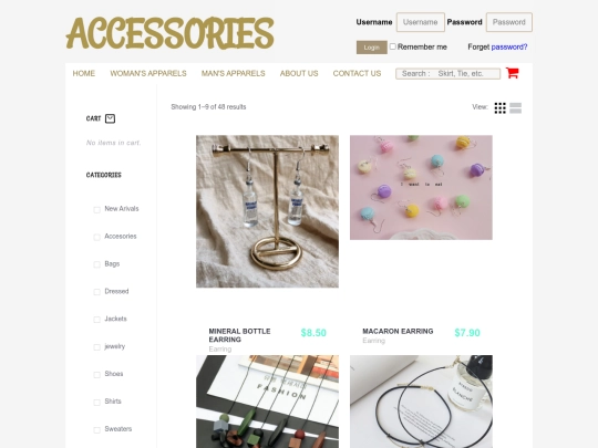 accessories screenshot