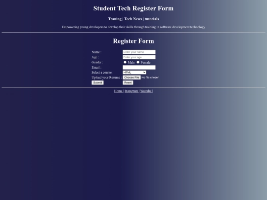 register screenshot
