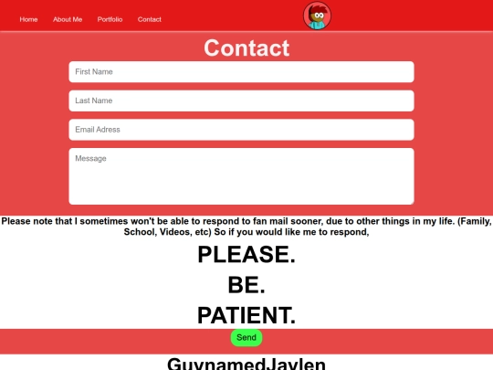 contact screenshot