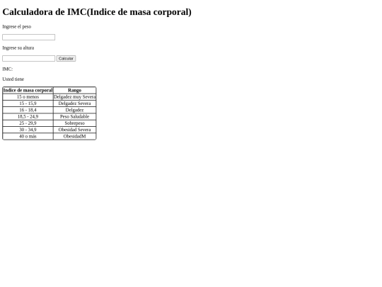 calculadoraimc screenshot