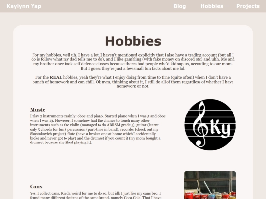hobbies screenshot