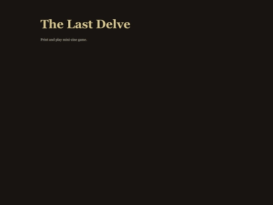 thelastdelve screenshot