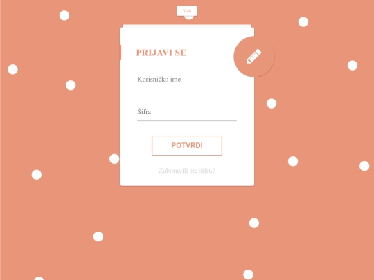 novaTufna/Prijava screenshot