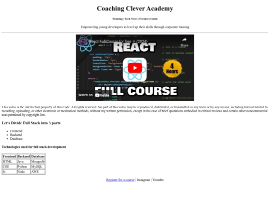 coach/coaching screenshot