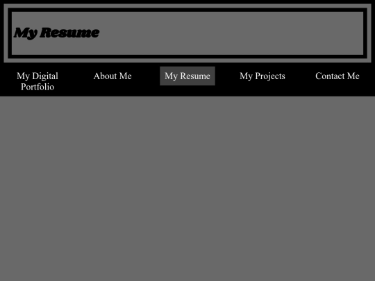 resume screenshot