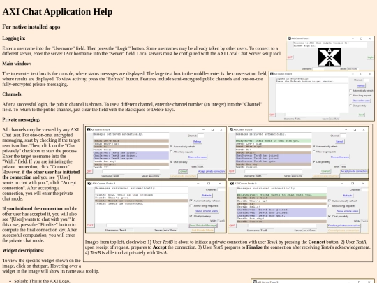 Chat/AppHelp screenshot