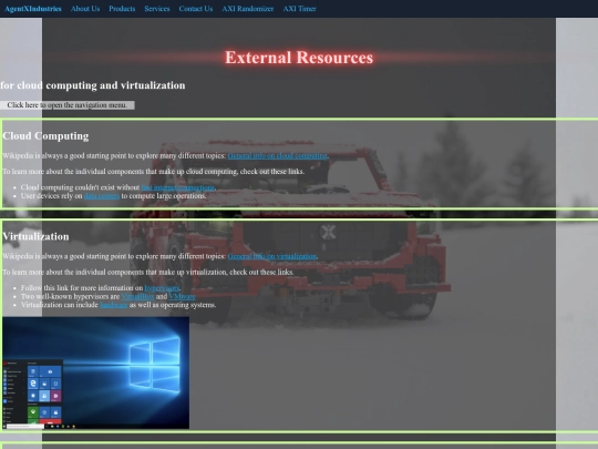 Exploration/Resources screenshot