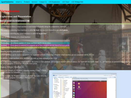 Exploration/Virtualization screenshot
