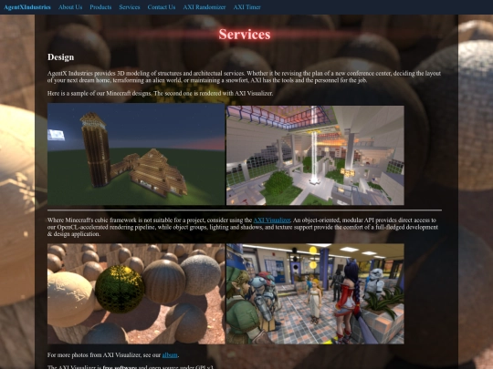 Services screenshot