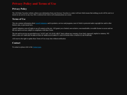 Terms screenshot