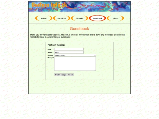 useless_info/guestbook screenshot
