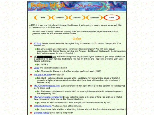 useless_info/links screenshot