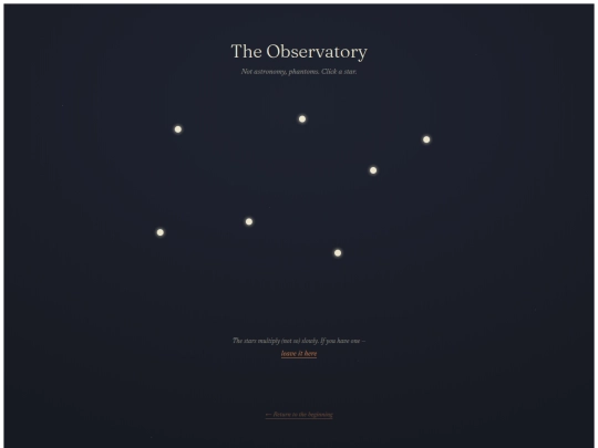 observatory screenshot