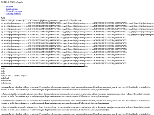 webfonts/imfelldwpica-regular-demo screenshot