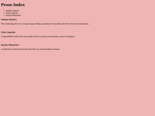 prose screenshot