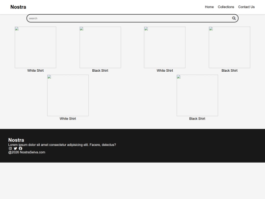 ecommerce.nostra/collection screenshot