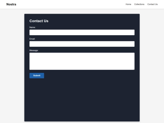 ecommerce.nostra/contact screenshot