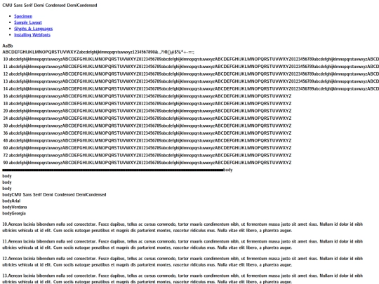 fonts/cmunssdc-demo screenshot