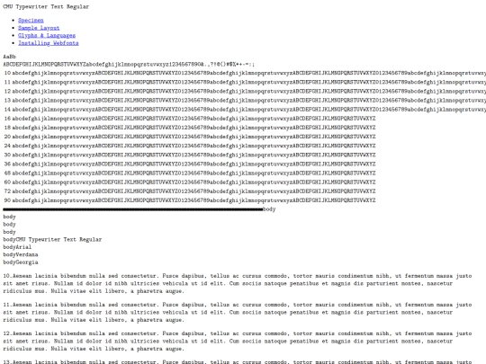 fonts/cmuntt-demo screenshot