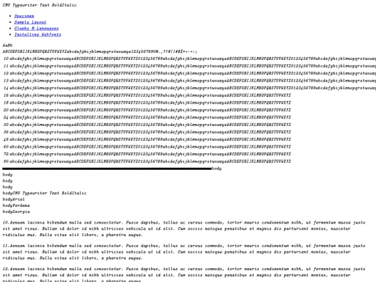 fonts/cmuntx-demo screenshot