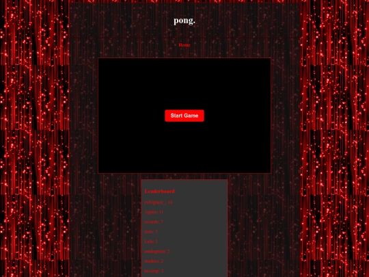 pong screenshot