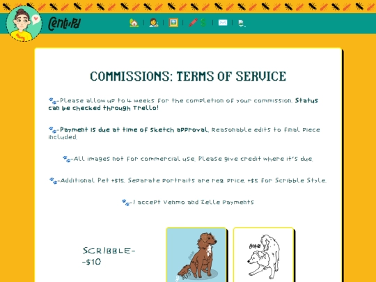 commissions screenshot