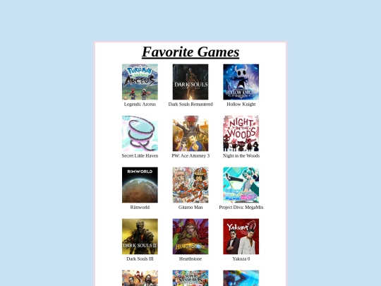 favoritegames screenshot