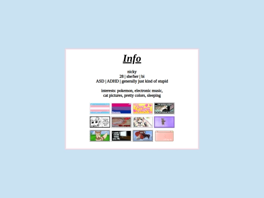 info screenshot