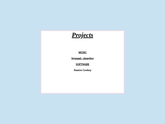 projects screenshot