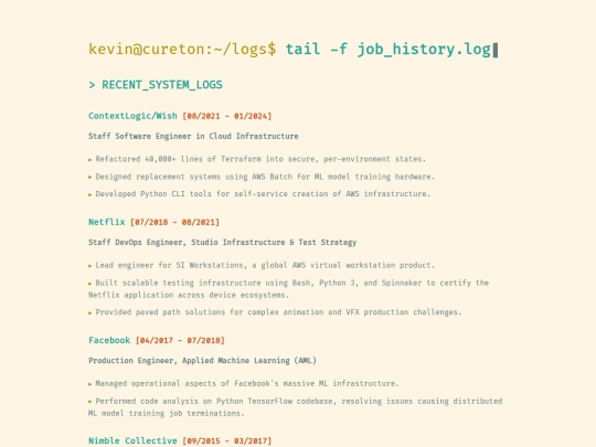 logs screenshot
