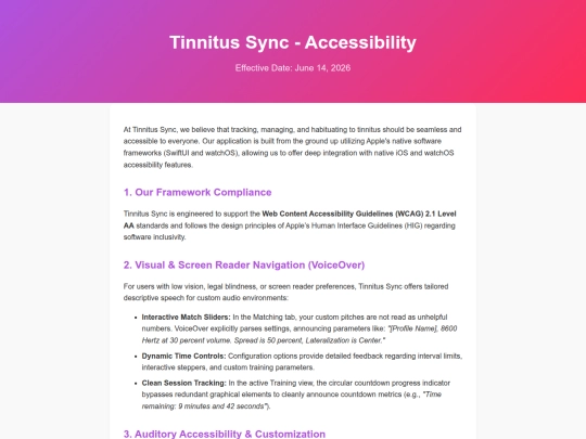 tinnitus-sync-accessibility screenshot