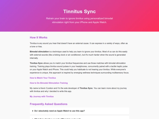tinnitus-sync screenshot