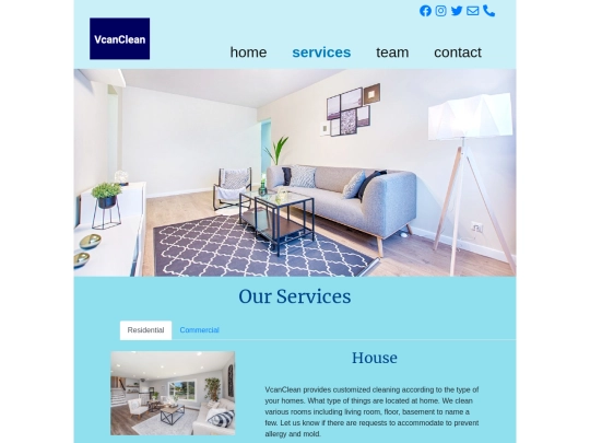 services screenshot
