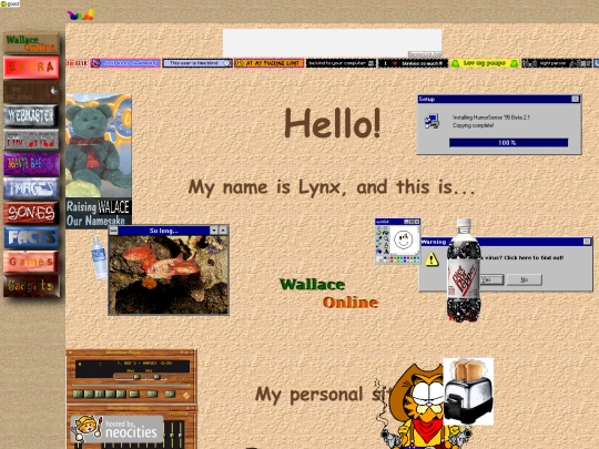 Garfstuf/Archive/FirstNewPage screenshot