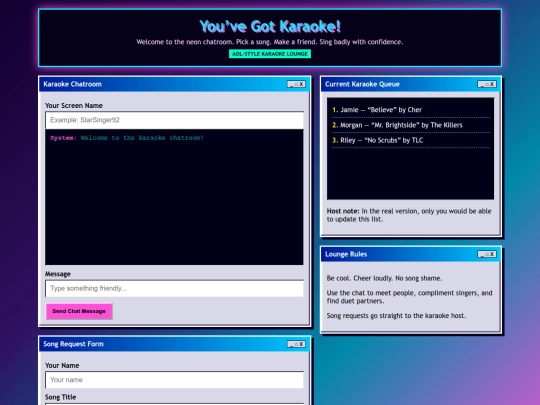 karaoke-test screenshot