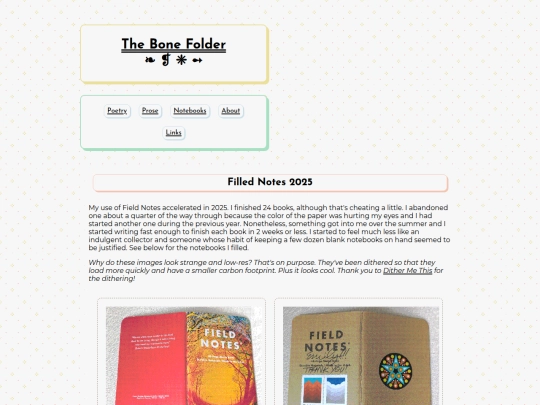 collections/fieldnotes2025 screenshot