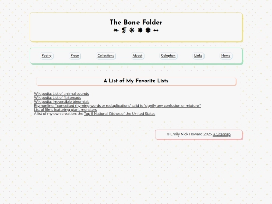 collections/lists screenshot