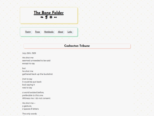 poetry/coshoctontribune screenshot