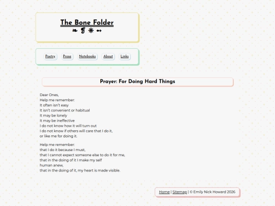 poetry/doinghardthings screenshot