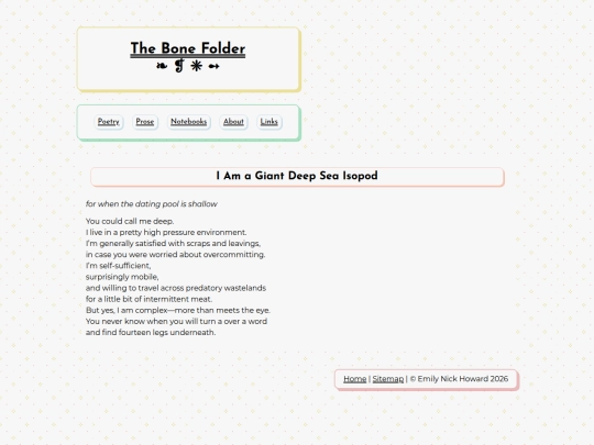 poetry/giantdeepseaisopod screenshot