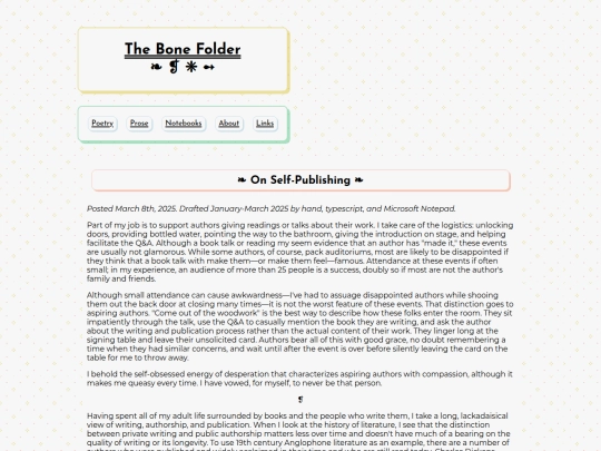prose/onselfpublishing screenshot