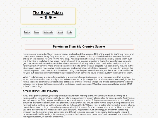 prose/permissionslips screenshot