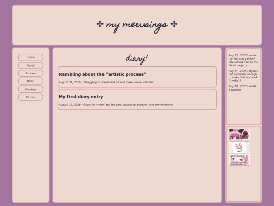 diary screenshot
