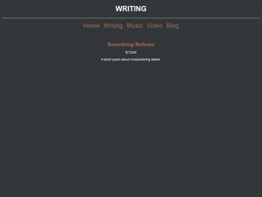 writings screenshot