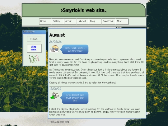 blog screenshot